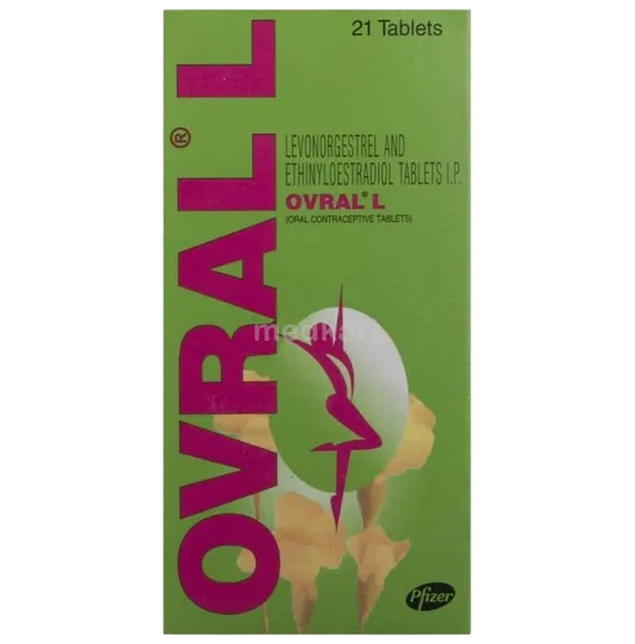 ovral l tablet 21's